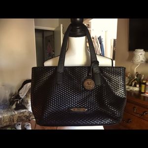 Black tote bag